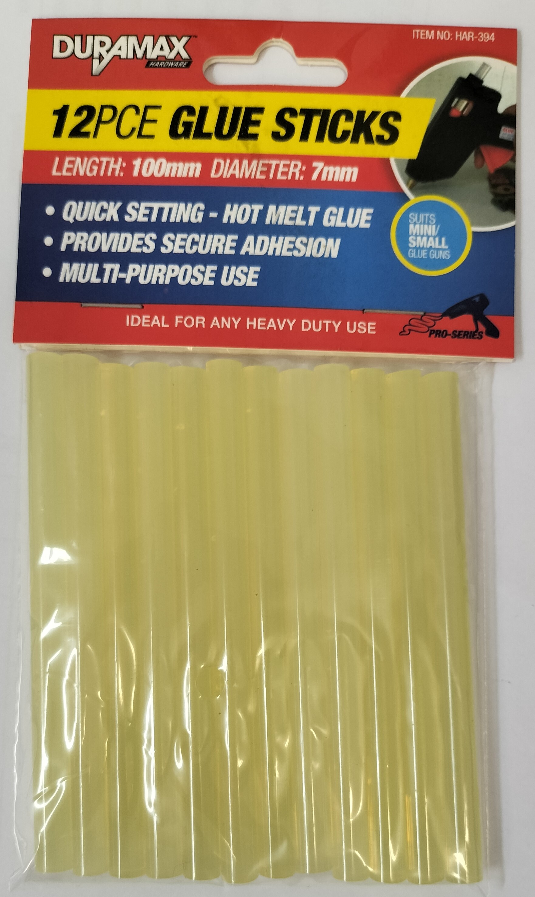 Glue Gun Sticks 100mm Clear Pk12 (for PS)